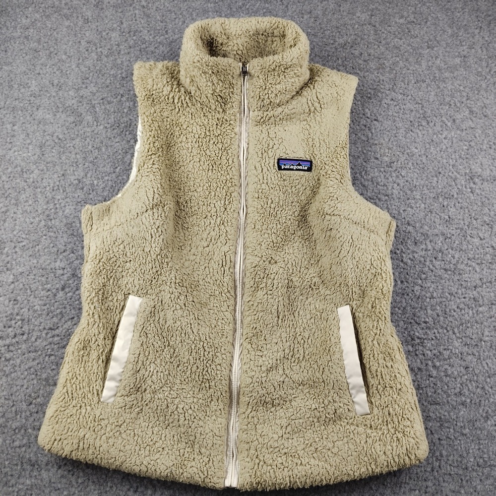 Patagonia Vest Sz Medium Los Gatos Fleece El Cap Khaki Full Zip